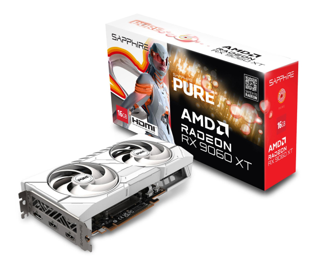 SAPPHIRE Radeon RX 9060 XT Pure OC 16GB GDDR6 11350-02-20G - 1339807 - zdjęcie